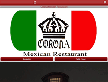 Tablet Screenshot of coronasonline.com